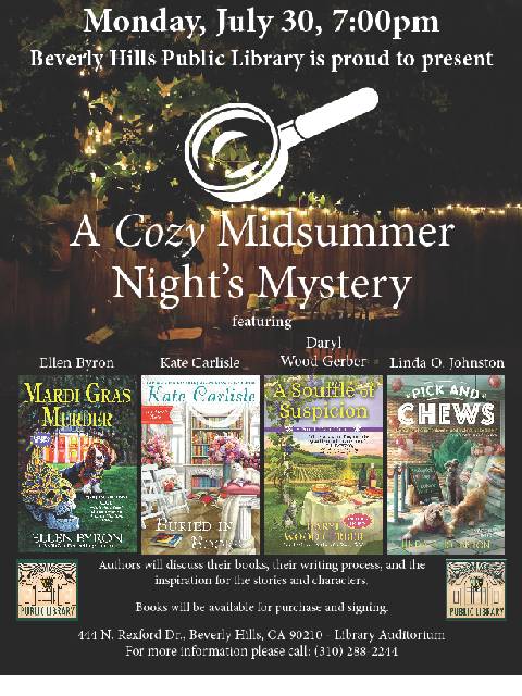 Cozy Mysteries Linda July 30 2018