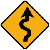 Winding Road Sign